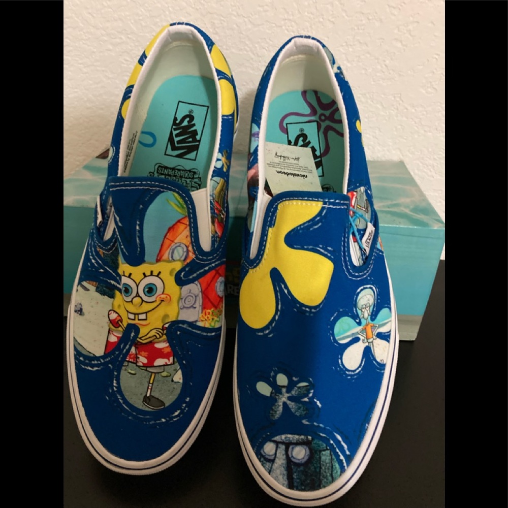 New Host Pick New Mens SpongeBob Vans Collaboration Size 10 11.5 Sneakers Shoes